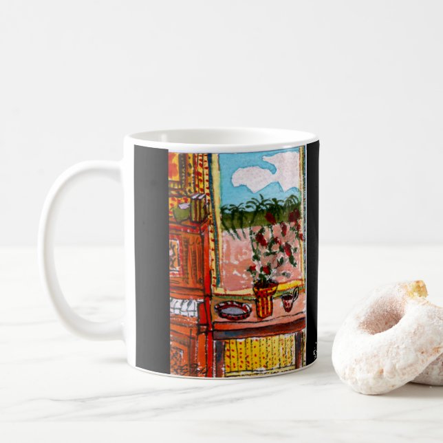 Mug ejgoldguru - Aquarelle - Portrait d'une table (Avec donut)