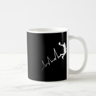 Mug EKG fréquence du joueur de basketball heartbeat du