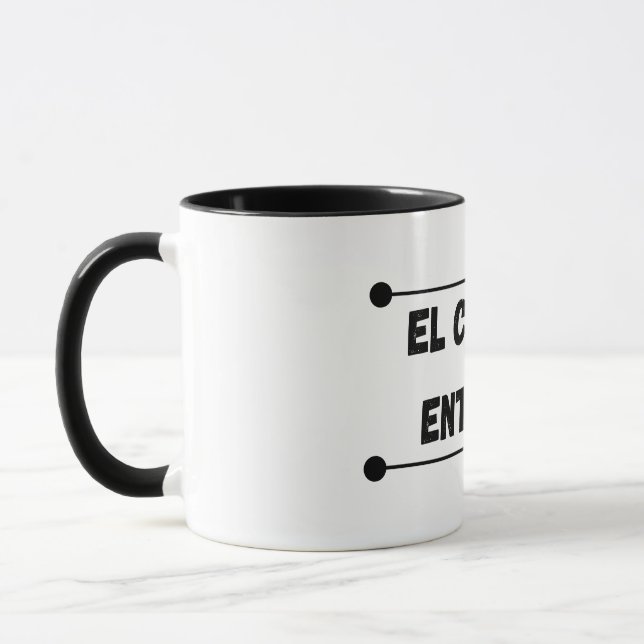Mug El Café Me Entiende - Diseño para Verdaderos Cafe (Gauche)