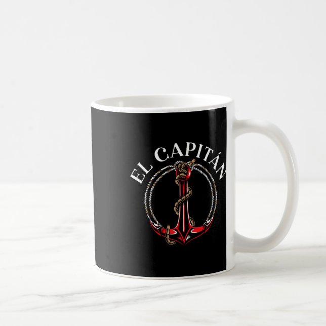 Mug El Capitan Ancre Bateau Navire Capitaine Skipper M (Droite)