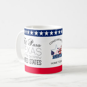 Mug El Paso, Texas, États-Unis élégant