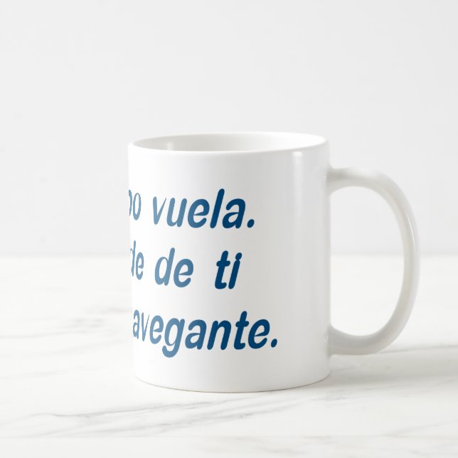 Mug El tiempo vuela. Depende de ti ser el navegante. (Droite)