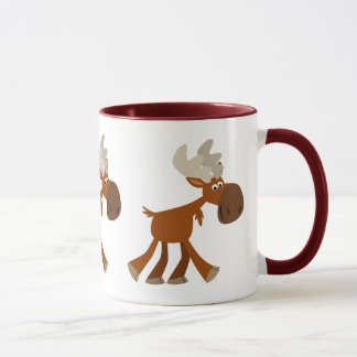 Mug Élan de dessin animé mignon et heureux