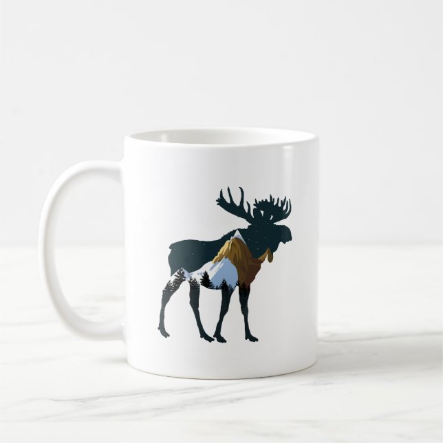 Mug Élan de la forêt nocturne      (Gauche)