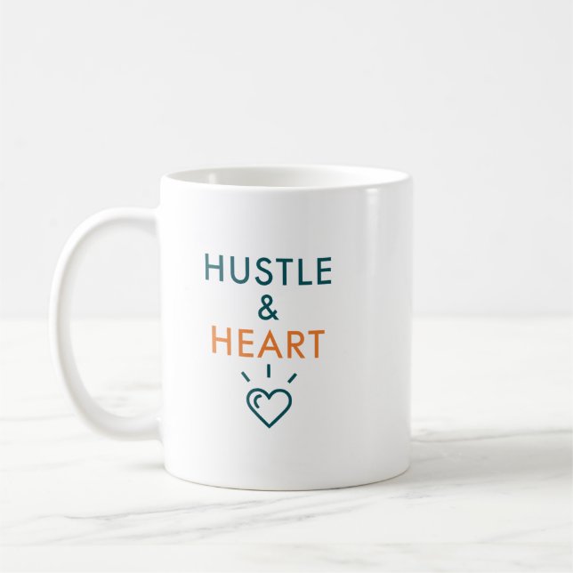 Mug Élan et Cœur Citation Motivante (Gauche)