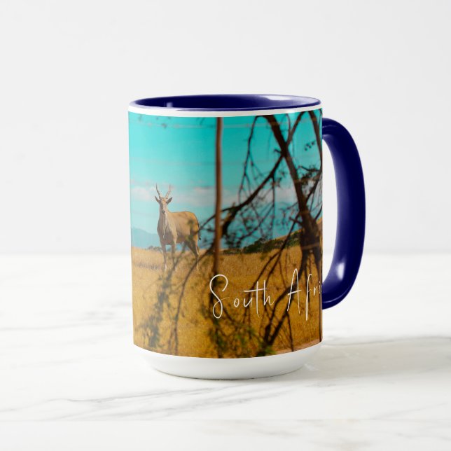 Mug Eland Antelope Animal Afrique du Sud ZA (Devant droit)