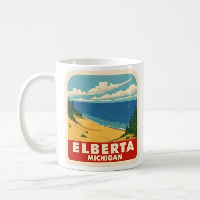 Mug Elberta Michigan Vintage (Gauche)