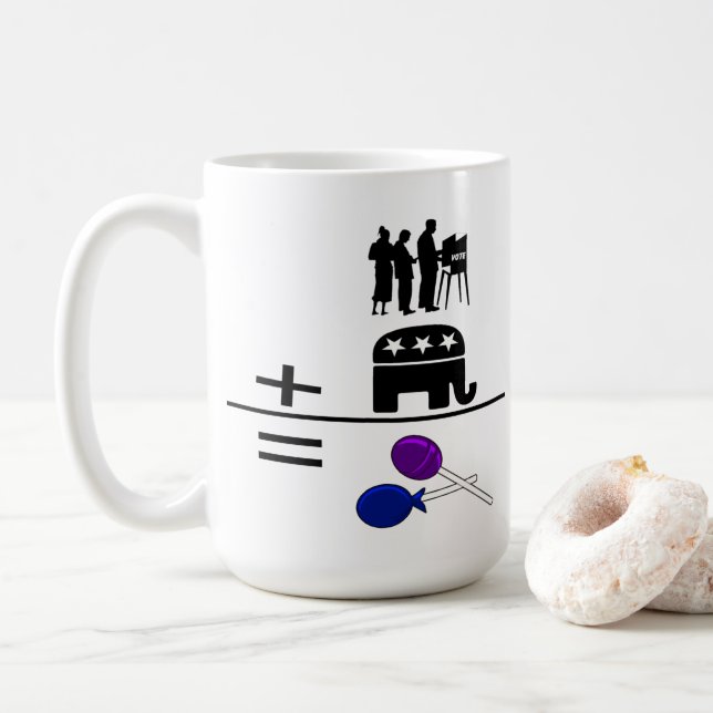 Mug Électeurs Plus Le GOP Equal Suckers (Avec donut)