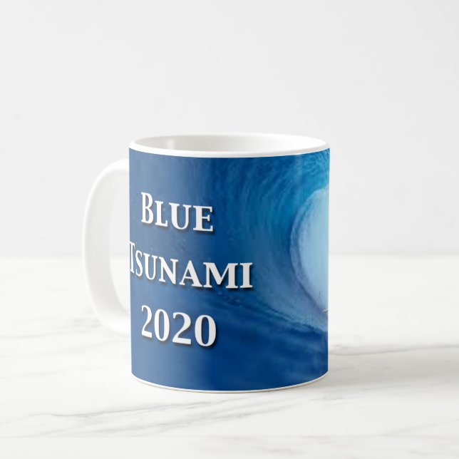 Mug Élection du tsunami bleu 2020 (Devant gauche)
