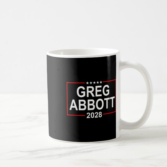 Mug Élection présidentielle de Greg Abbott 2028 4 juil (Droite)