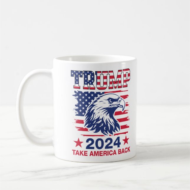 Mug Élection Trump 2024, Reprenez l'Amérique (Gauche)