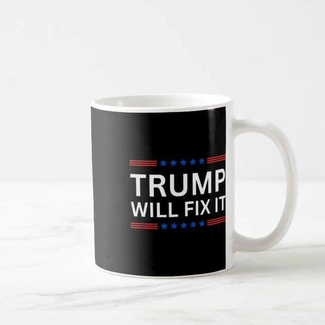 Mug Élection Trump Vance 2025 Réglera le Problème  (Droite)