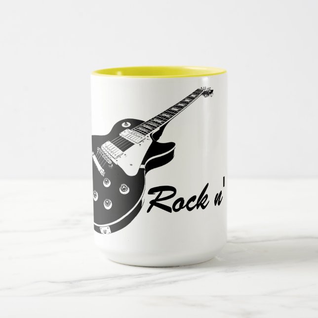 Mug Electric Guitar and Text (Centre)