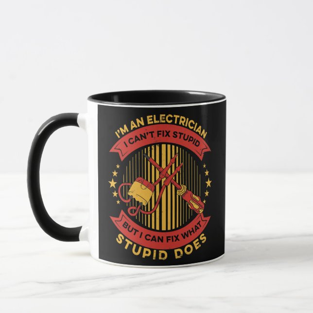 Mug Electrician Electrical Crafsman stupide  (Gauche)
