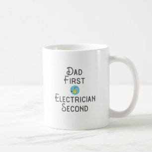 Mug Electricien Papa Cadeau Premier Electricien Deuxiè