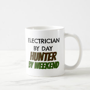 Mug Électricien par chasseur de jour par week-end