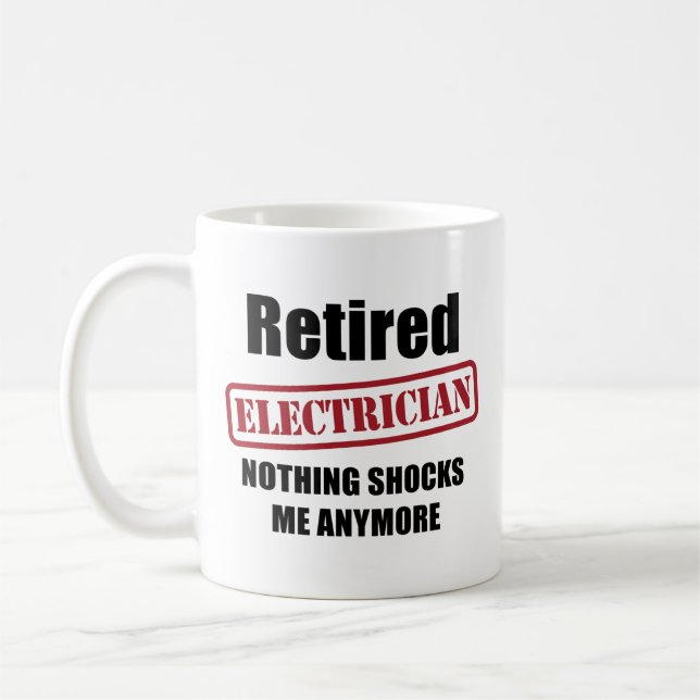 Mug Électricien retraité (charme des USA) (Gauche)