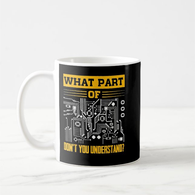 Mug Électrique Quelle partie de ne pas comprendre l'él (Gauche)