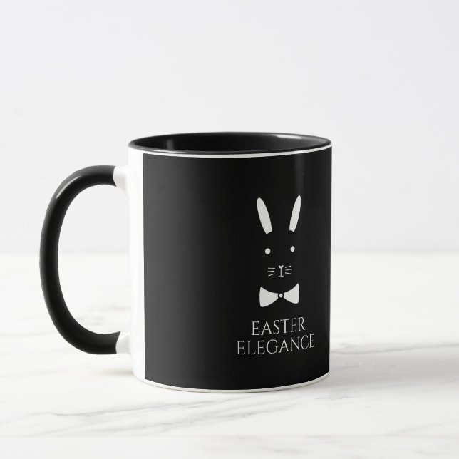 Mug Elégance de Pâques - Lapin Minimaliste (Gauche)