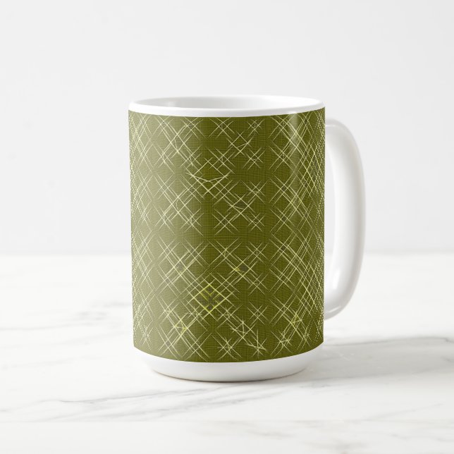 Mug Élégance en croisillons (Devant droit)