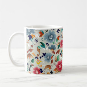 Mug Élégance fleurit : Floral Vintage Arrière - plan