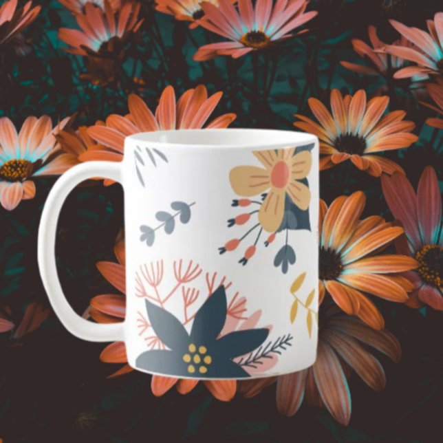 Mug Élégance Florale (Créateur téléchargé)