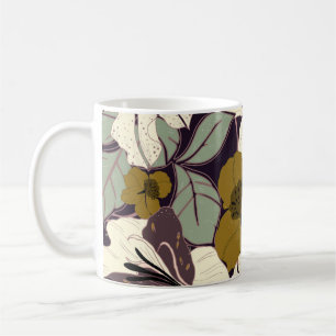 Mug Élégance florale, motif vintage.