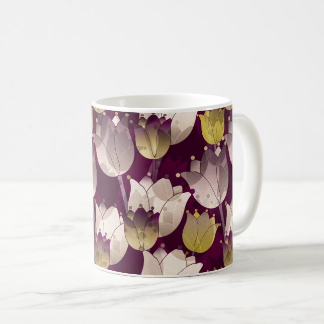 Mug Élégance florale pétillante (Devant droit)