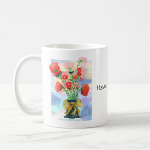 Mug Élégance florale vibrante : un Pastel de charme