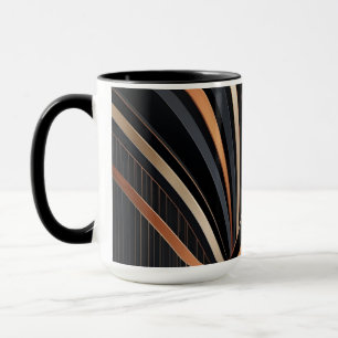Mug Élégance Géométrique Métallique Art Déco