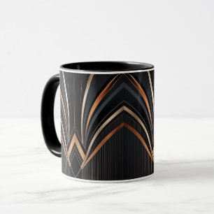 Mug Élégance Géométrique Métallique Art Déco