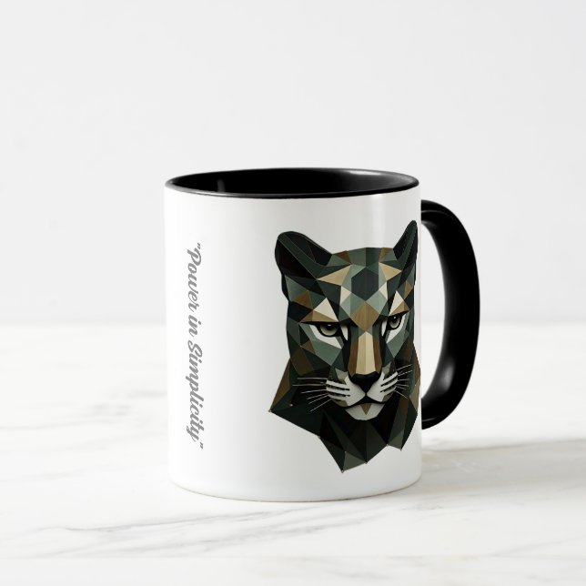 Mug "Élégance géométrique sauvage" (Devant droit)