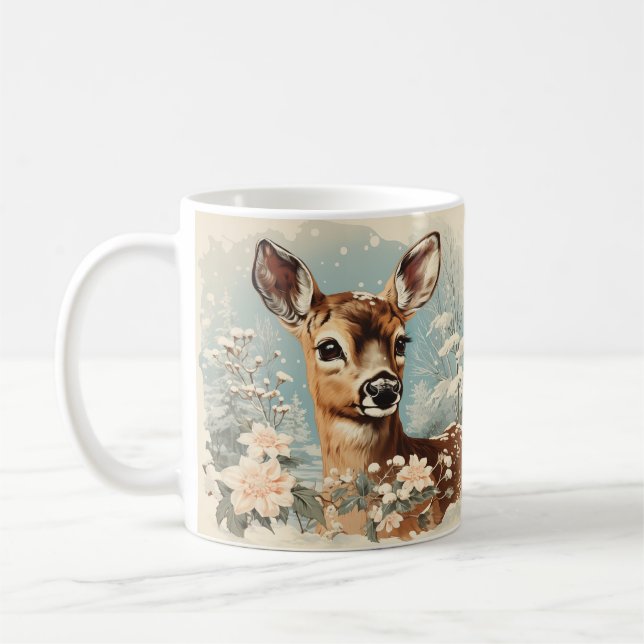 Mug Élégance intemporelle, Noël rétro (Gauche)