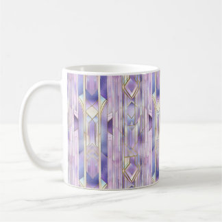 Mug Élégance Lilac En Verre Tiré