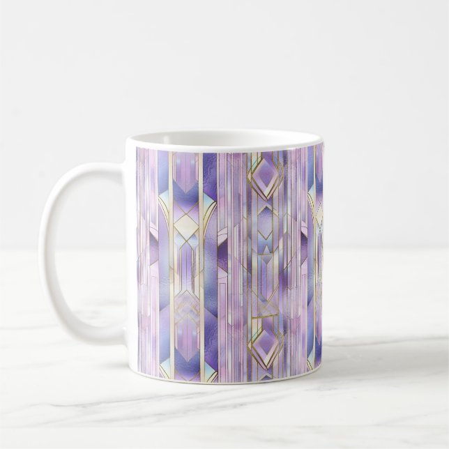 Mug Élégance Lilac En Verre Tiré (Gauche)