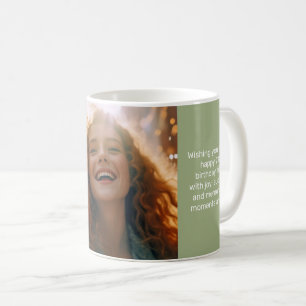 Mug Elégance Muted Tranquille Sage Heureux Anniversair