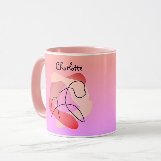 Mug Élégance personnalisée et l'essence d'un cheval li (Devant gauche)