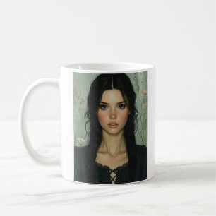 Mug Elégance rustique - Belle Portrait d'Art