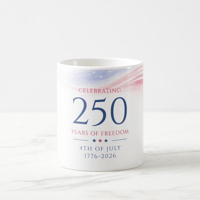 Mug Élégant 250e anniversaire de l'indépendance améric (Centre)