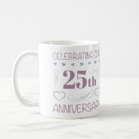Élégant 25e anniversaire de Mariage violet