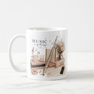 Mug Élégant à motif de flûte