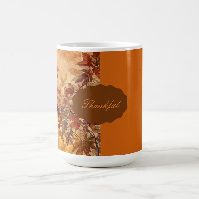 Mug Élégant,Action de grâce, Feuilles d'automne,Rustiq (Centre)