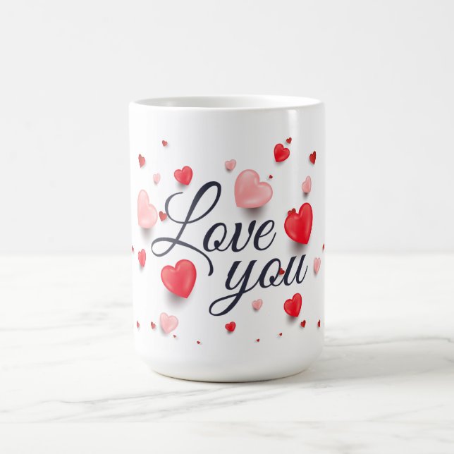 Mug Élégant Aimez-vous pour la Saint-Valentin (Centre)