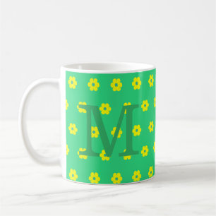Mug élégant bestamitiéver mignon monogramme rétro