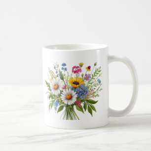 Mug Elégant Bouquet Fleur sauvage coloré