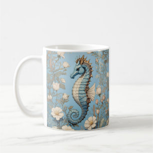 Mug Élégant cheval de mer William Morris Inspiré