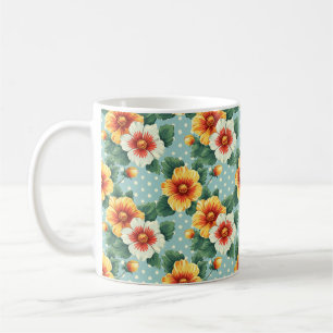 Mug Élégant Chic Coloré Moderne Fleurs