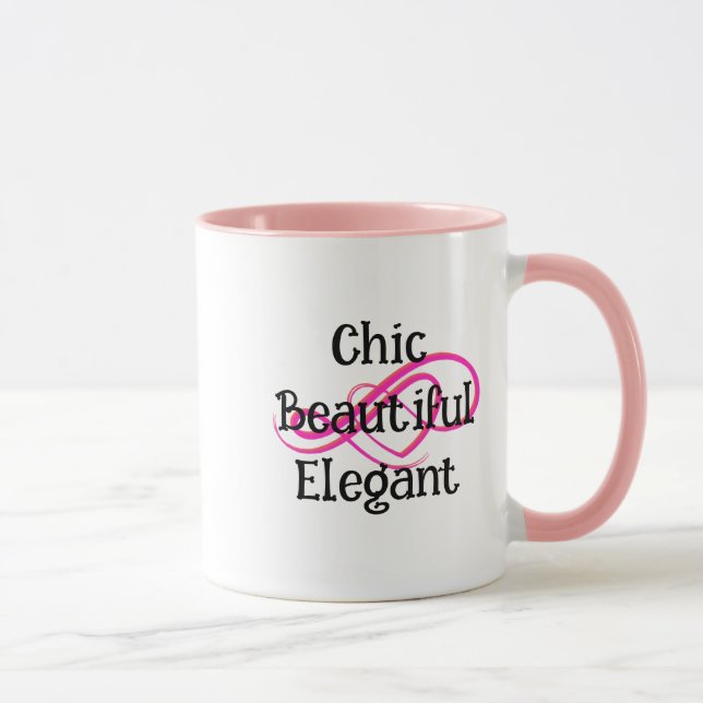 Mug Élégant, Chic et Beau (Droite)