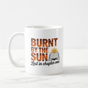 Mug Elégant citation littéraire orange et noir brûlés