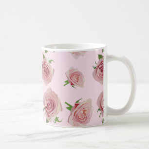 Mug Elegant classic rose rose rose rose flower pattern